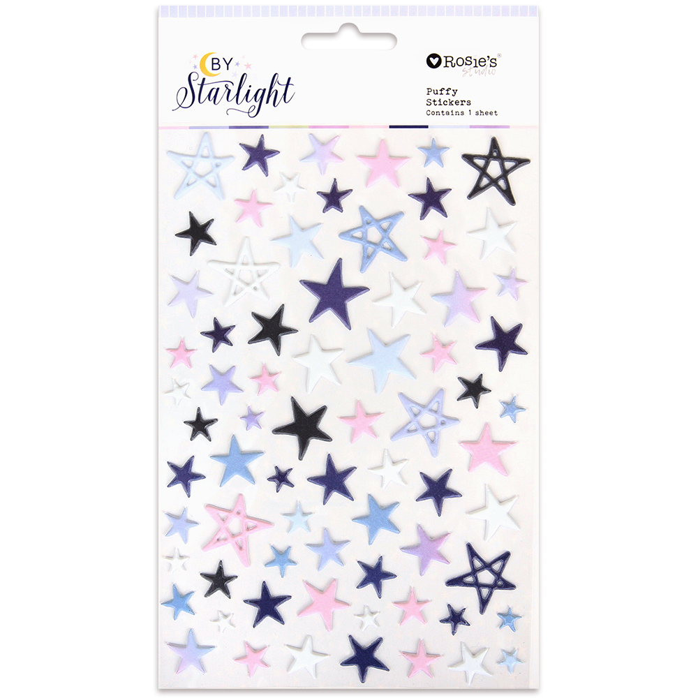 By Starlight Puffy Star Stickers - Rosie's Studio