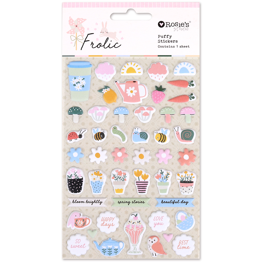 Frolic Puffy Puffy Mini Motif Stickers - Rosie's Studio