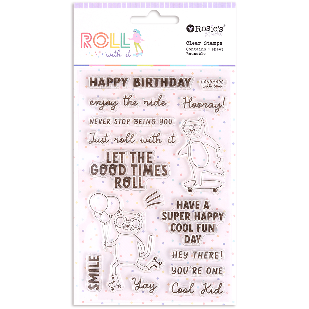 Roll With It Clear Stamps - Rosie's Studio