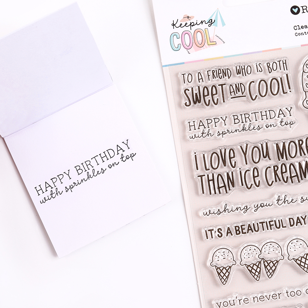 Hot Off the Press - Mini Clear Stamps - Unforgettable