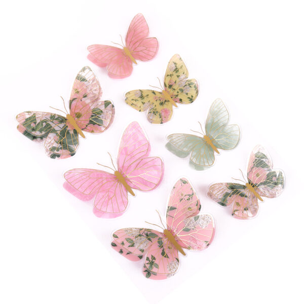butterfly 3D stickers scrapbooking and paper-craft embellishments, pretty colours, bright and fun, from Primavera by Rosie's Studio