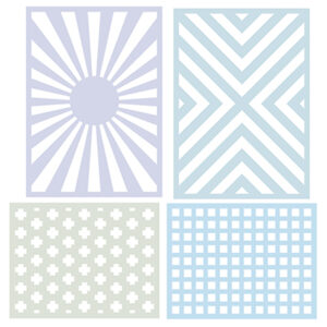 Cut File Cardmaking Set 4pc - Geo
