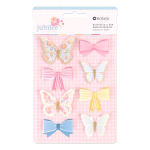 Jubilee Butterfly & Bows Embellishments