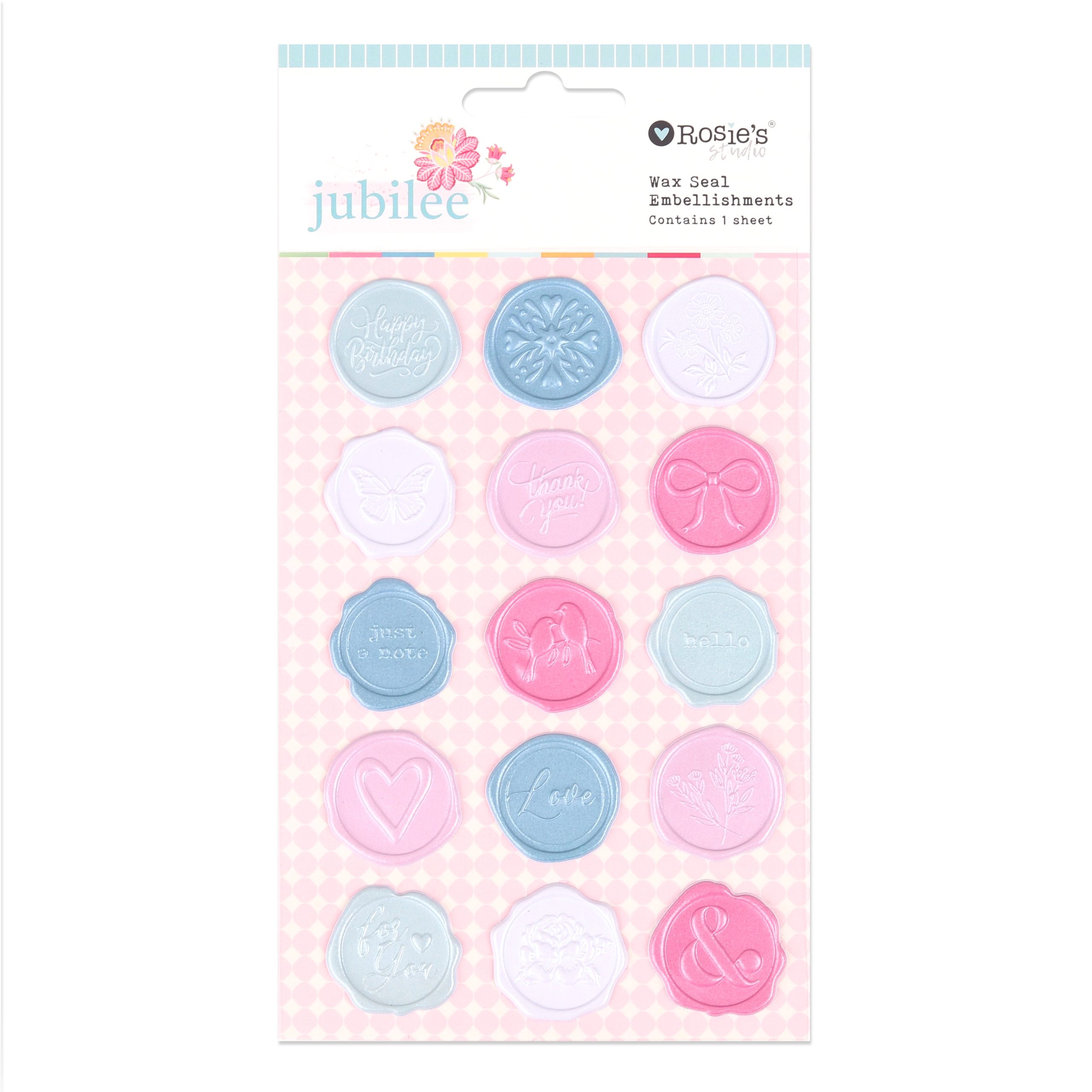 Jubilee Wax Seal Embellishments 15pc