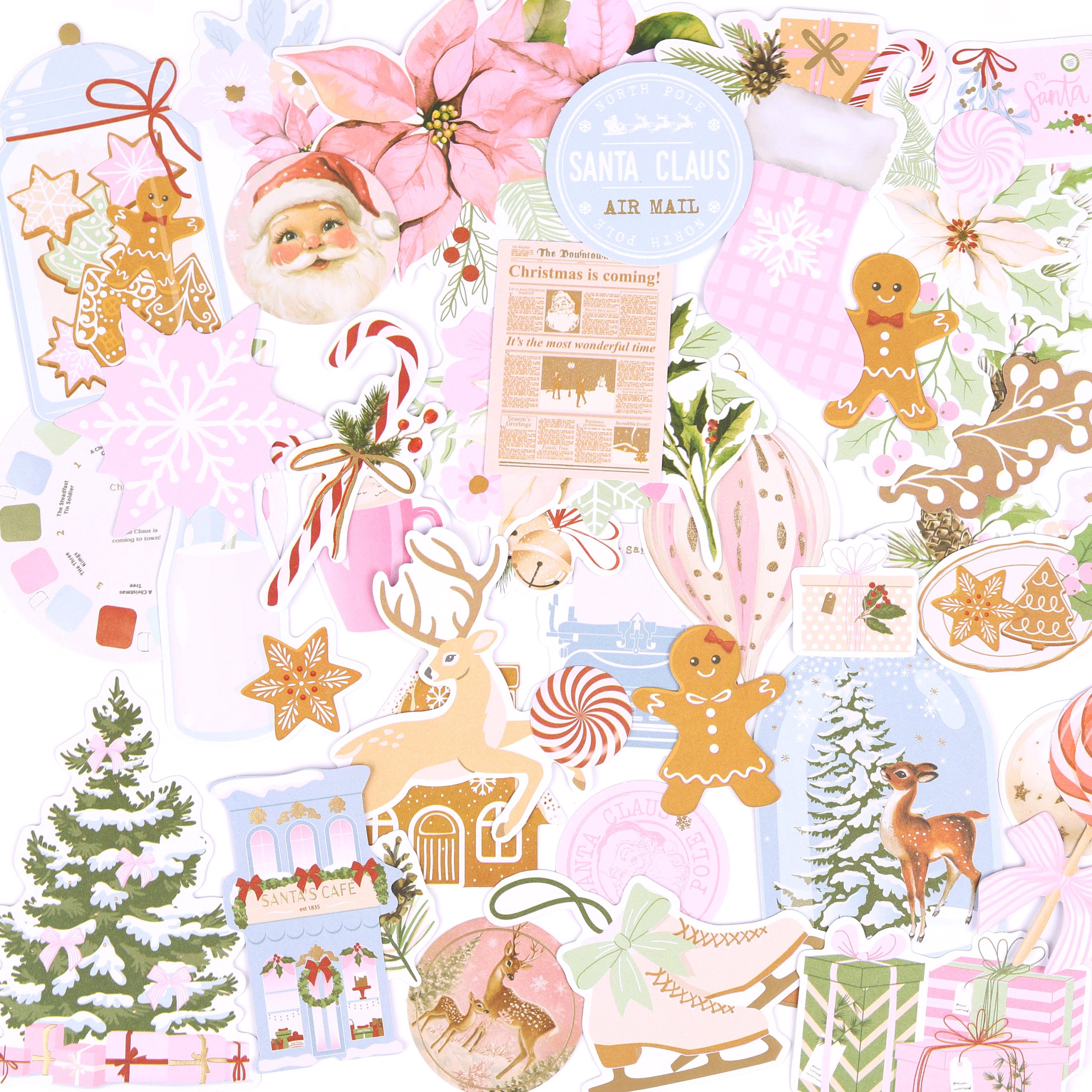Peppermint Twist Cardstock Diecut Ephemera 110pk - Image 2