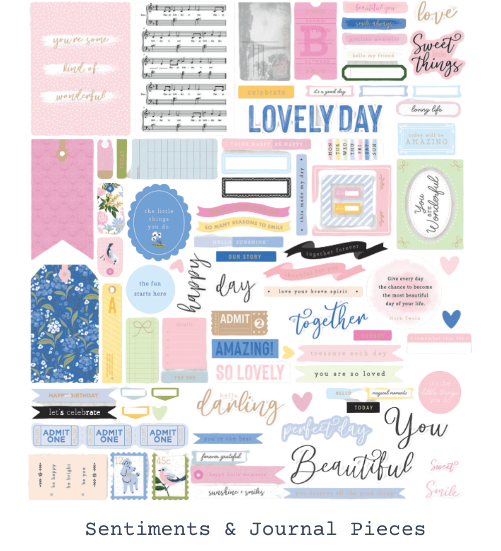A Day To Remember Cardstock Diecut Ephemera - Sentiments and Journal Pieces 184k - Image 3
