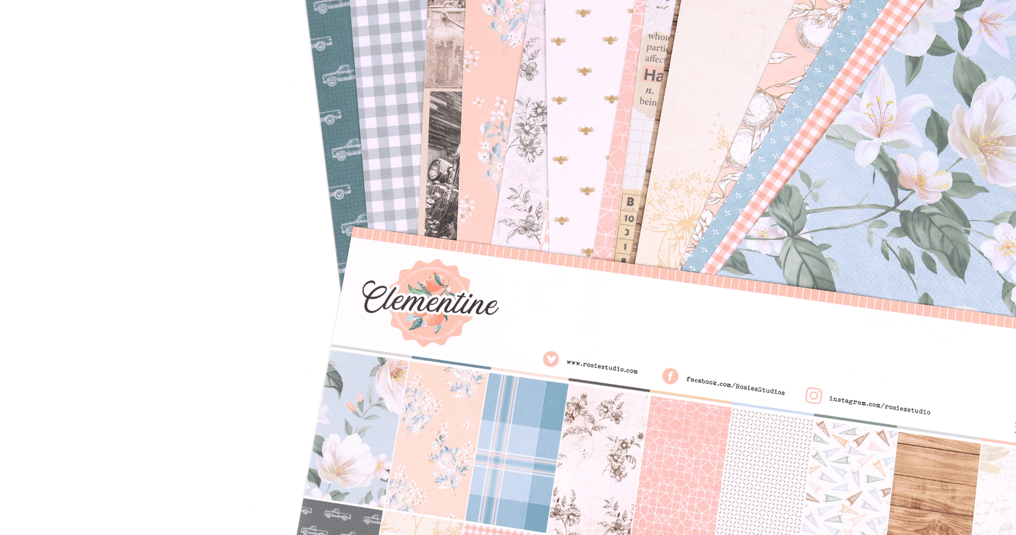 Clementine 12x12" Designer Paper Pack 20 sheet - Image 2
