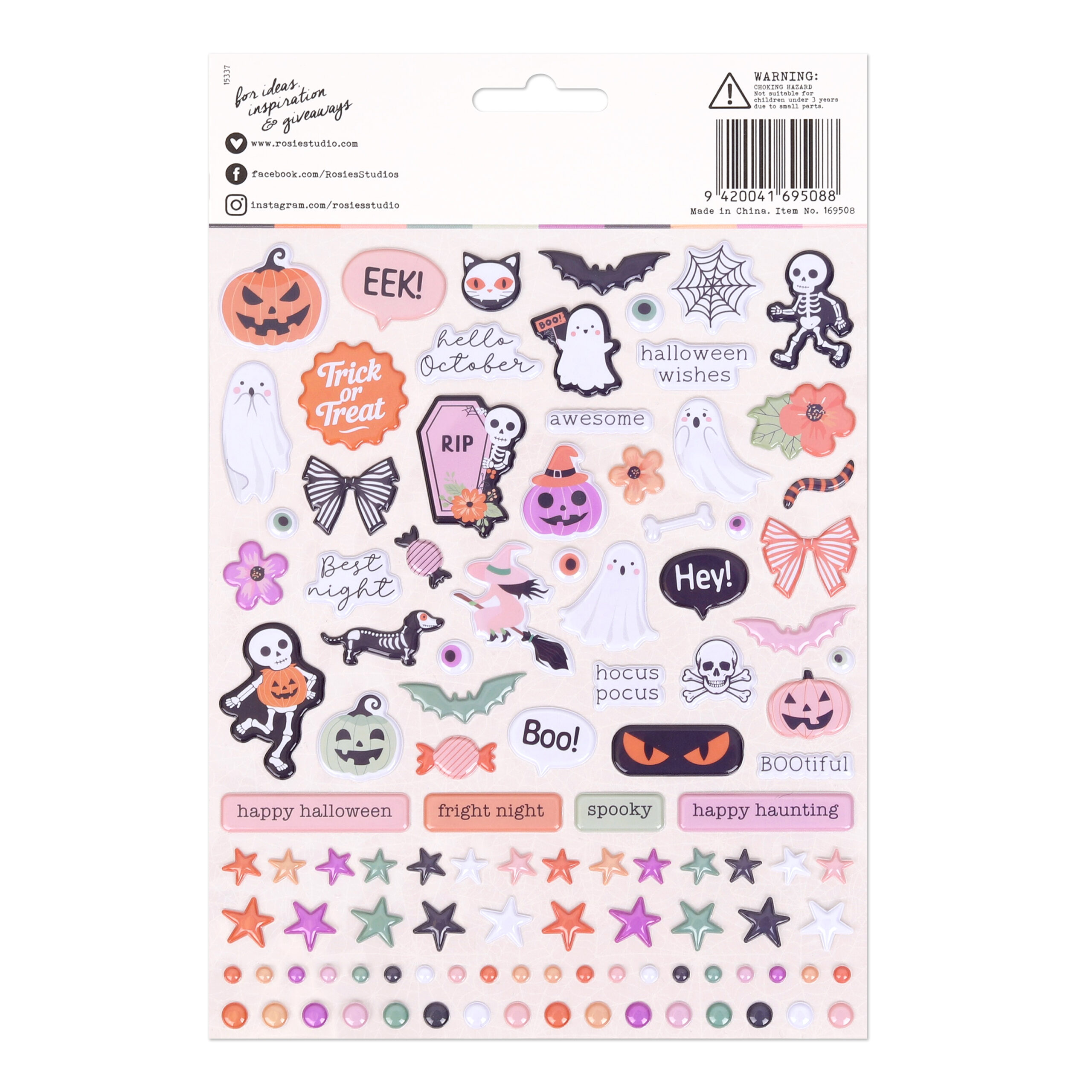 Hocus Pocus Puffy Stickers 2 sheets - Image 3