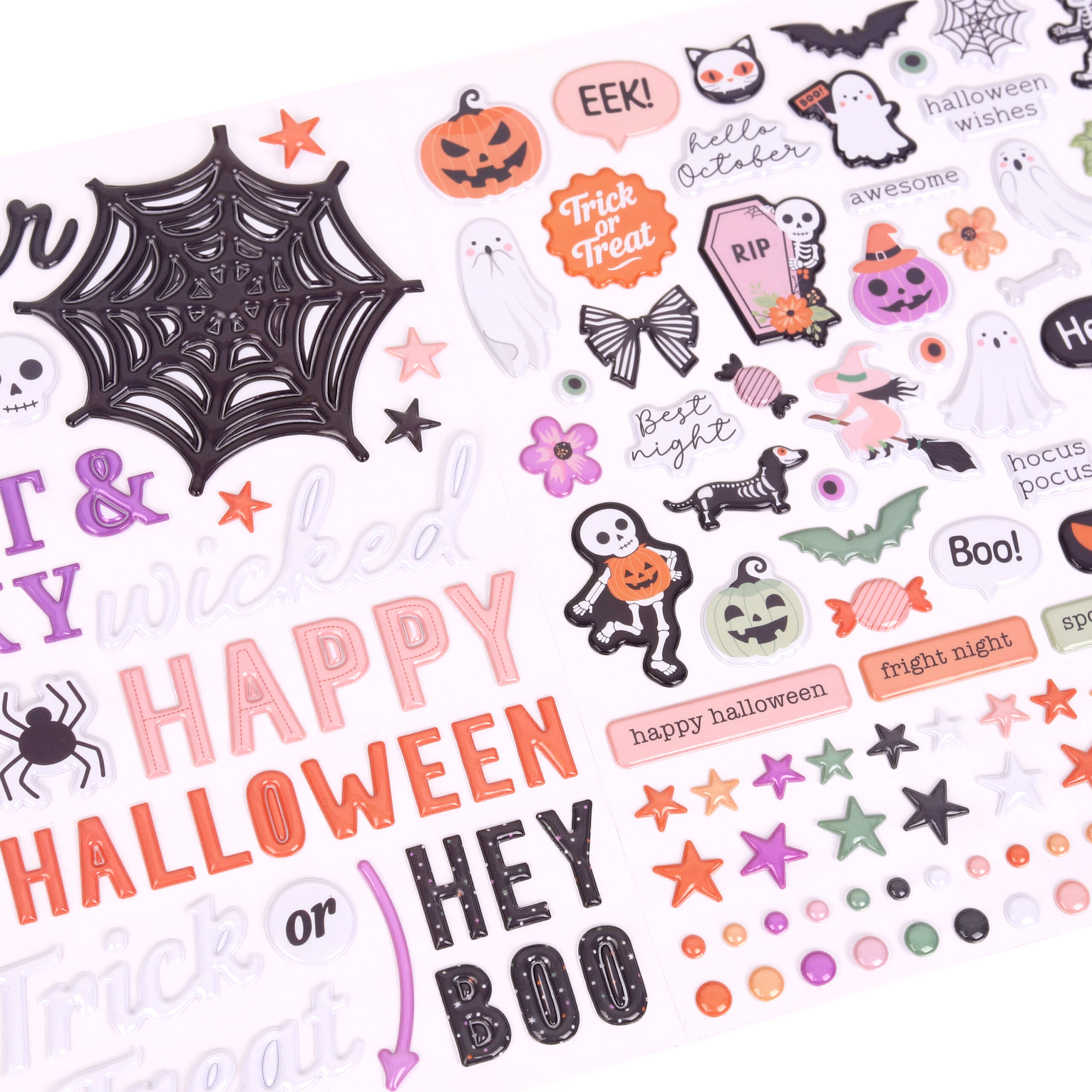 Hocus Pocus Puffy Stickers 2 sheets - Image 2